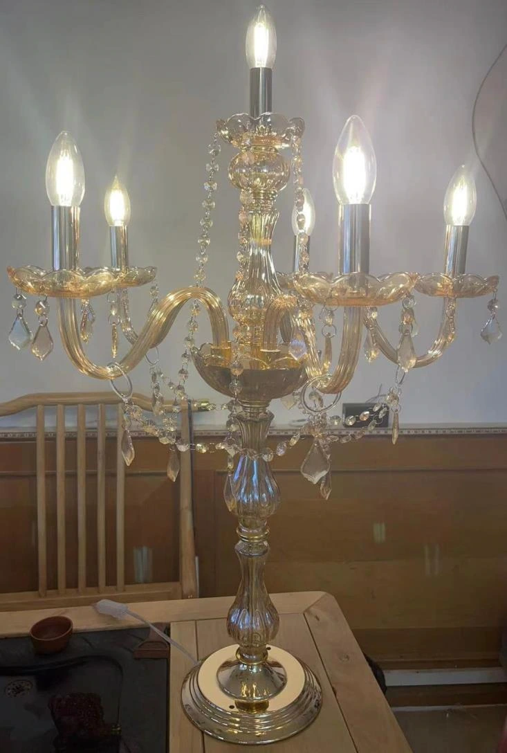LED Chandelier on stand with 5 Arm